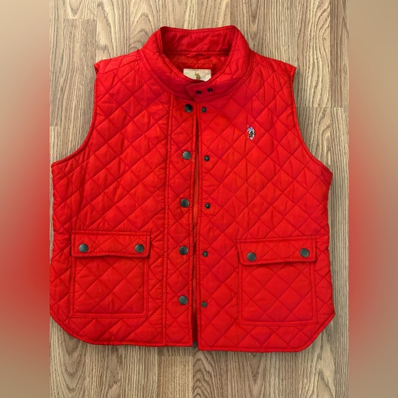 U.S. Polo Assn. Jackets & Blazers - Red Fall Vest